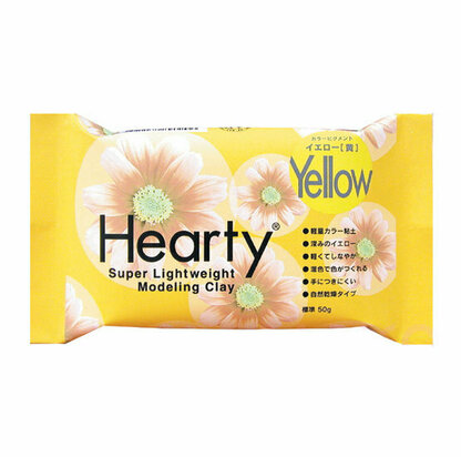 Hearty Yellow 50g &ndash; foto van lucht drogende klei