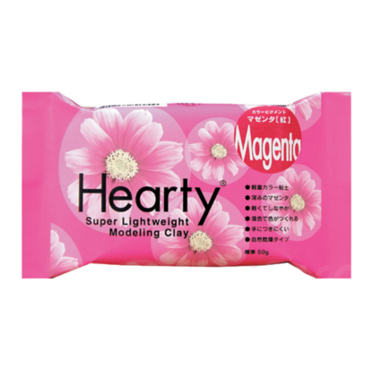 Hearty Magenta 50g &ndash; foto van lucht drogende klei