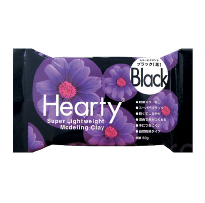 Hearty Black 50g &ndash; foto van lucht drogende klei