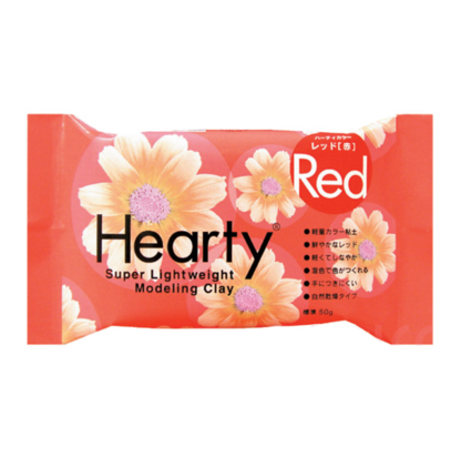 Hearty Red 50g &ndash; foto van lucht drogende klei
