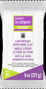 Super Sculpey UltraLight -- White, 8 oz (226 g) &ndash; foto van polymeerklei