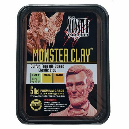Monster Clay BROWN HARD &ndash; foto van klei