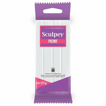 Sculpey Premo -- White 227 g &ndash; foto van polymeerklei