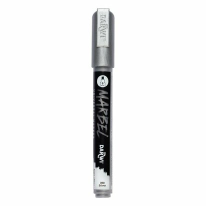 MARBEL marker 6mm zilver &ndash; foto van acrylmarker