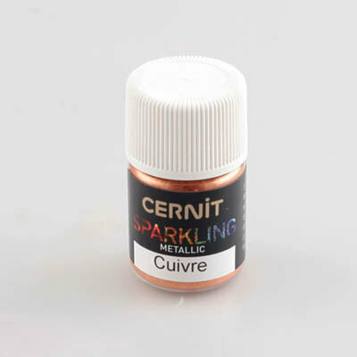 Sparkling Mica Powder Metallic Copper &ndash; foto van kleur en vernis