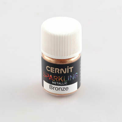 Sparkling Mica Powder Metallic Bronze &ndash; foto van kleur en vernis