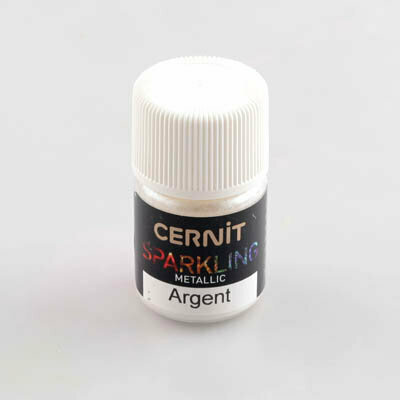 Sparkling Mica Powder Metallic Silver &ndash; foto van kleur en vernis