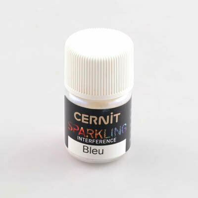 Sparkling Mica Poeder Interference Blue &ndash; foto van kleur en vernis