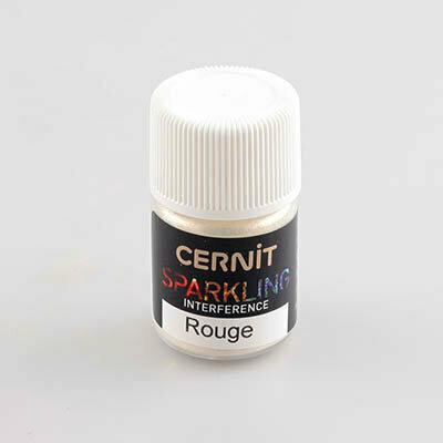 Sparkling Mica Powder Interference Red &ndash; foto van kleur en vernis