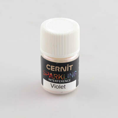 Sparkling Mica Powder Interference Violet &ndash; foto van kleur en vernis