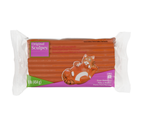 Sculpey Original -- Terra Cotta, 1 lb (454 g) &ndash; foto van polymeerklei