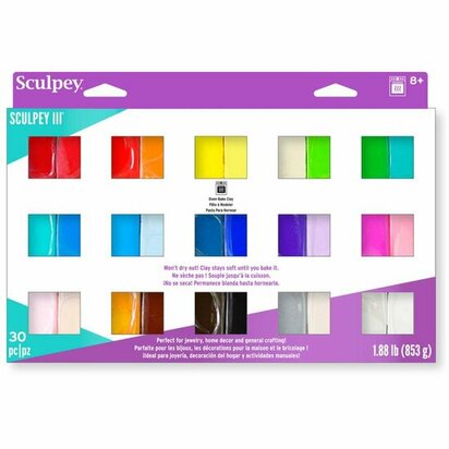 Sculpey III  30 Color Sampler &ndash; foto van polymeerklei