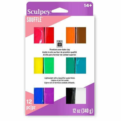 Sculpey Souffl&eacute; Multipack 12 Pc &ndash; foto van polymeerklei
