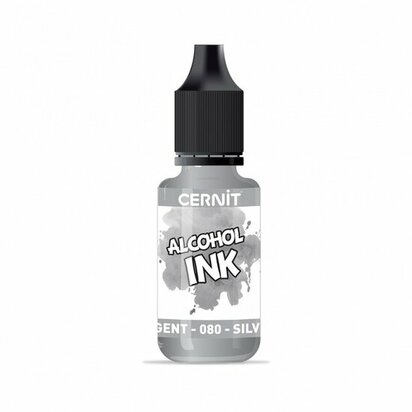 Cernit Alcohol Ink Silver 080 &ndash; foto van polymeerklei