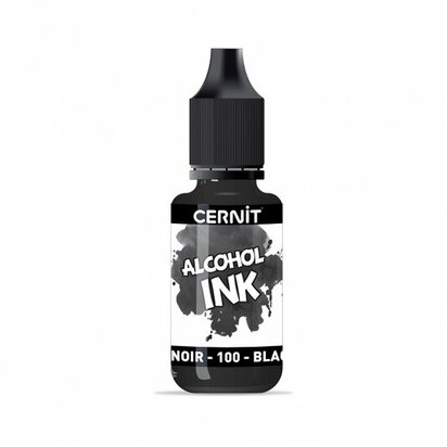 Cernit Alcohol Ink Black 100 &ndash; foto van polymeerklei