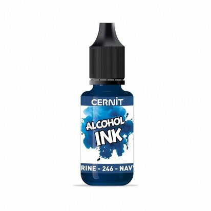 Cernit Alcohol Ink Navy blue 246 &ndash; foto van polymeerklei