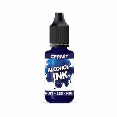Cernit Alcohol Ink Night blue 250 &ndash; foto van polymeerklei