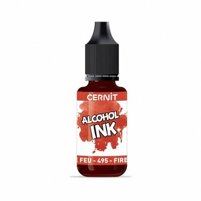 Cernit Alcohol Ink Fire red 495 &ndash; foto van polymeerklei