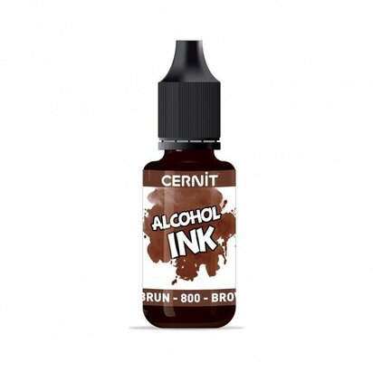 Cernit Alcohol Ink Brown 800 &ndash; foto van polymeerklei