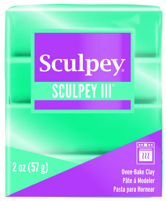 Sculpey III -- Teal Pearl &ndash; foto van polymeerklei