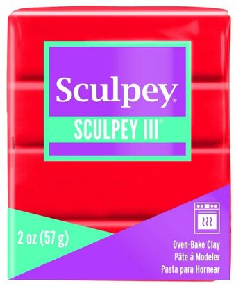 Sculpey III -- Red Hot Red &ndash; foto van polymeerklei