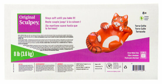 Sculpey Original -- Terra Cotta, 8 lb (3.6 kg) &ndash; foto van polymeerklei
