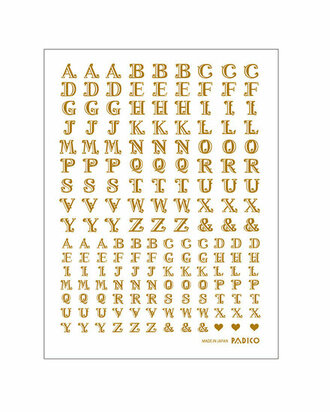 Transfer Seal Alphabet Capital &ndash; foto van product