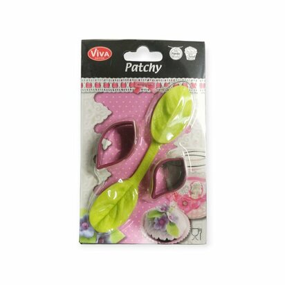 Viva silicone mould Blad 2 uitstekers &ndash; foto van mallen