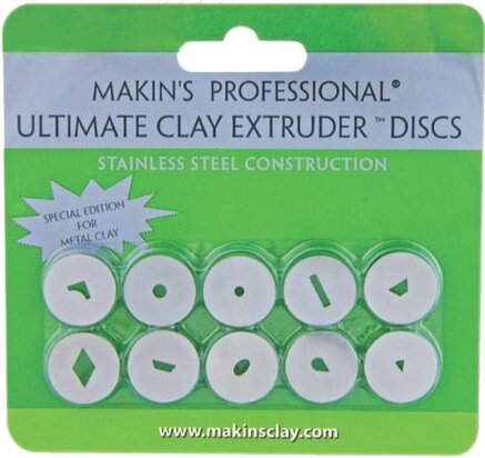 Disc set for Ultimate Clay Extruder For Metal Clay &ndash; foto van klei extruder