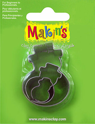 Stainless Steel Cutter Snowman 3 PC Set &ndash; foto van mallen