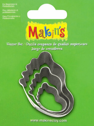 Stainless Steel Cutter Baby Foot 3 PC Set &ndash; foto van mallen