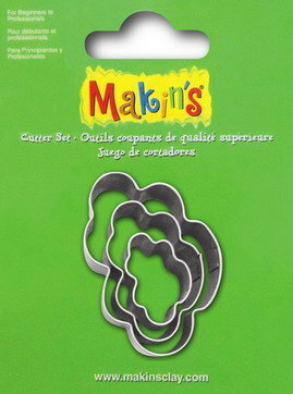 Stainless Steel Cutter Cloud 3 PC Set &ndash; foto van mallen