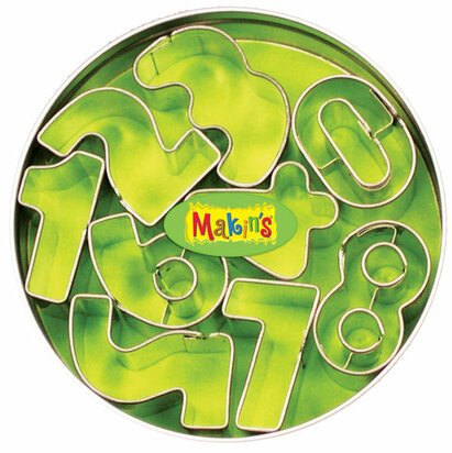 Stainless Steel Cutter Set Numbers 9 PC &ndash; foto van mallen