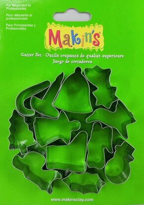 Stainless Steel Cutter Christmas 12 PC Set &ndash; foto van mallen