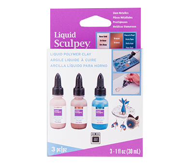 Liquid Sculpey Multipack -- Glam Metallics, 3 x  (29 ml) &ndash; foto van polymeerklei