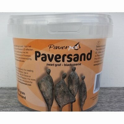 Paversand zwart/grof 1000 gr &ndash; foto van product