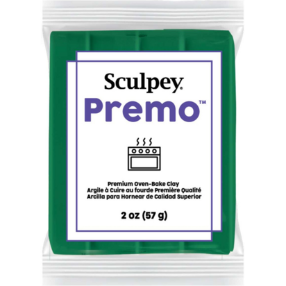Sculpey Premo Forest Green &ndash; foto van polymeerklei