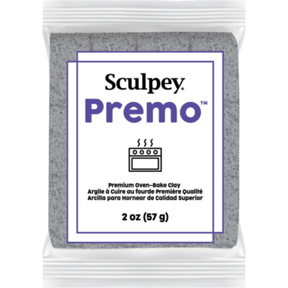 Sculpey Premo Gray Granite &ndash; foto van polymeerklei