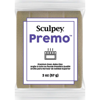Sculpey Premo Yellow Gold Glitter &ndash; foto van polymeerklei