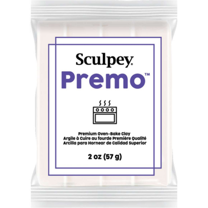 Sculpey Premo White Translucent &ndash; foto van polymeerklei