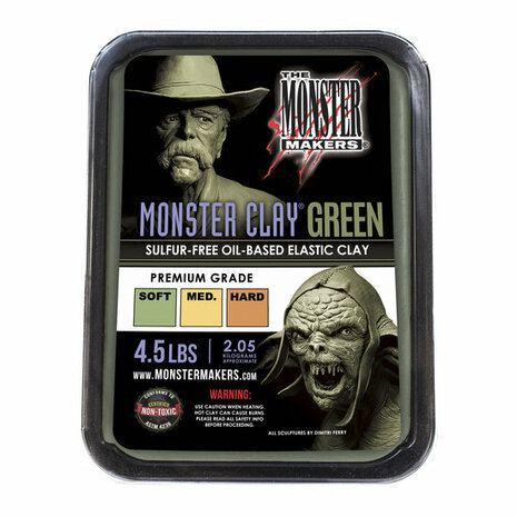 Monster Clay GREEN SOFT &ndash; foto van klei