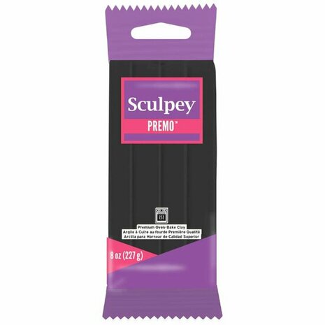 Sculpey Premo -- Black 227 g &ndash; foto van polymeerklei