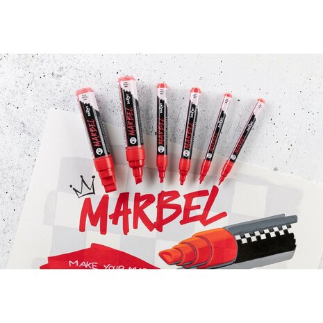 MARBEL marker 12mm klaproos N&deg;480