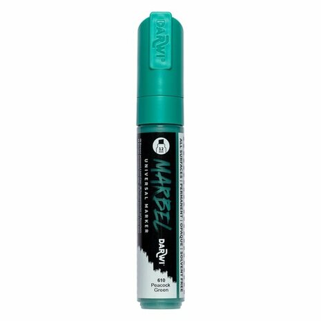 MARBEL marker 12mm pauw groen &ndash; foto van acrylmarker