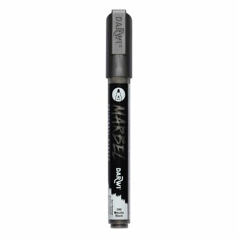 MARBEL marker 4mm zwart metallic &ndash; foto van acrylmarker