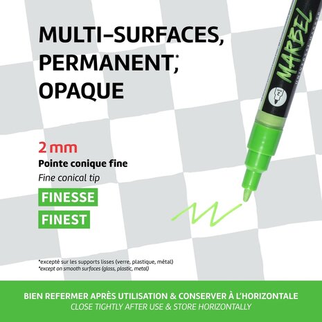 MARBEL marker 2mm groen metallic N&deg;060