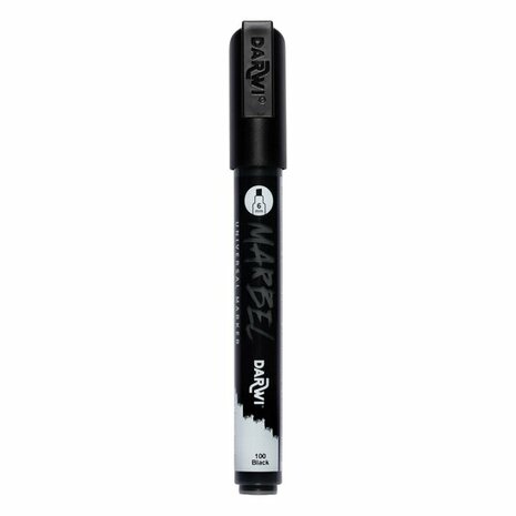 MARBEL marker 6mm zwart &ndash; foto van acrylmarker