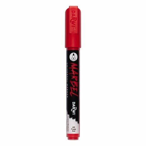 MARBEL marker 4mm klaproos &ndash; foto van acrylmarker