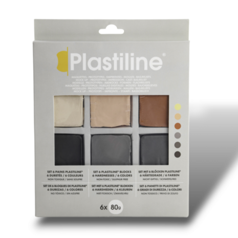 Plastiline set 6 Blocks &ndash; foto van klei