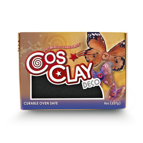 Cosclay Black Shimmer &ndash; foto van polymeerklei